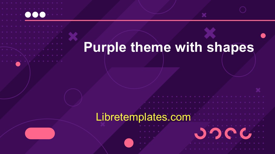 Purple theme with shapes
