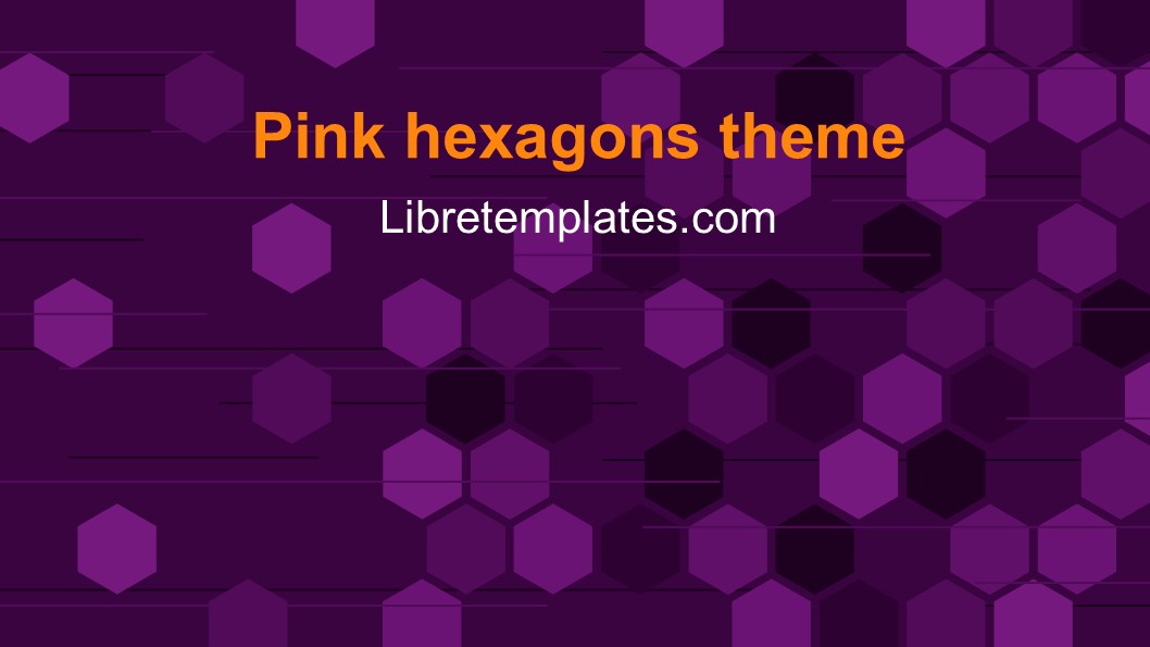 Pink hexagons theme