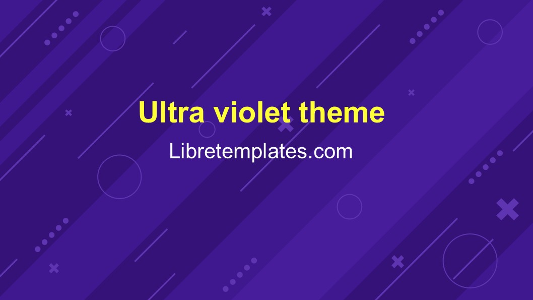 Ultra violet theme