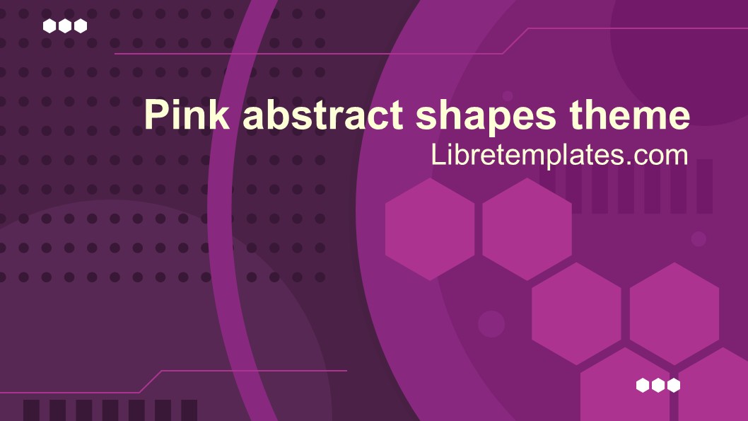 Tema delle forme astratte rosa