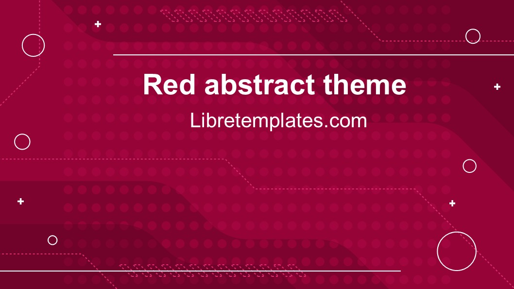 Red abstract theme