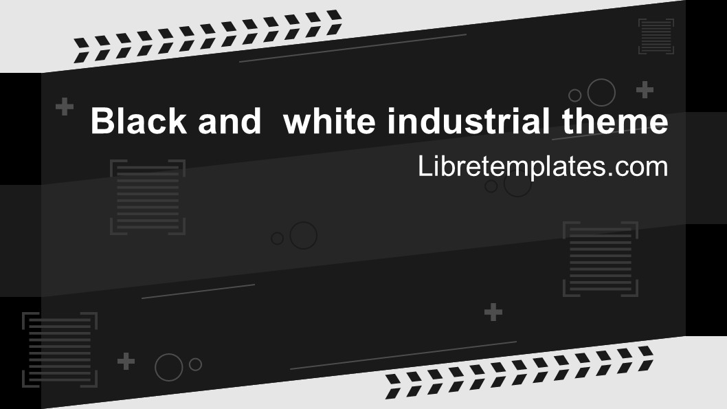 Black and white industrial theme