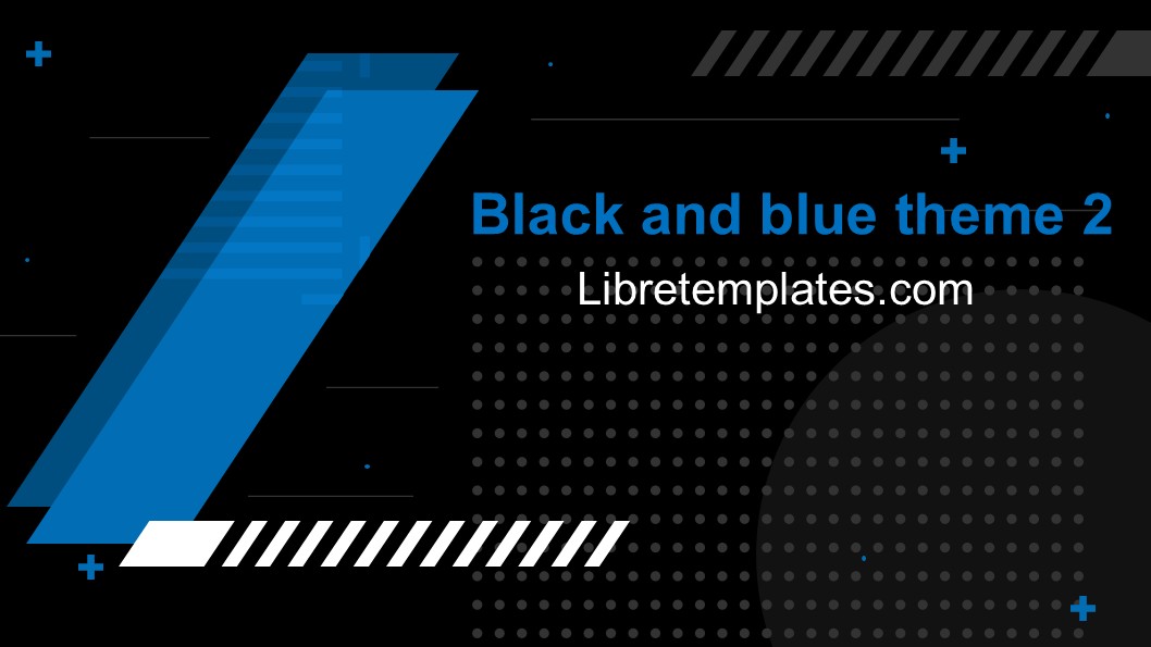 Black and blue theme