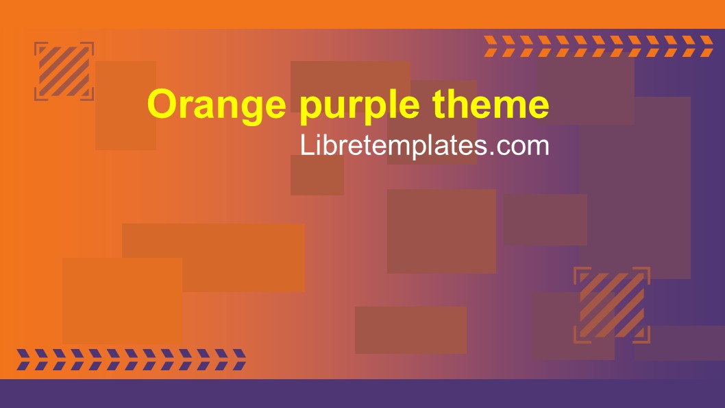 Orange and purple gradient theme