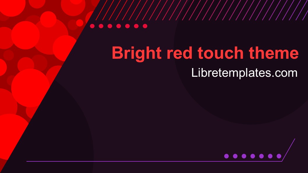 Bright red touch theme