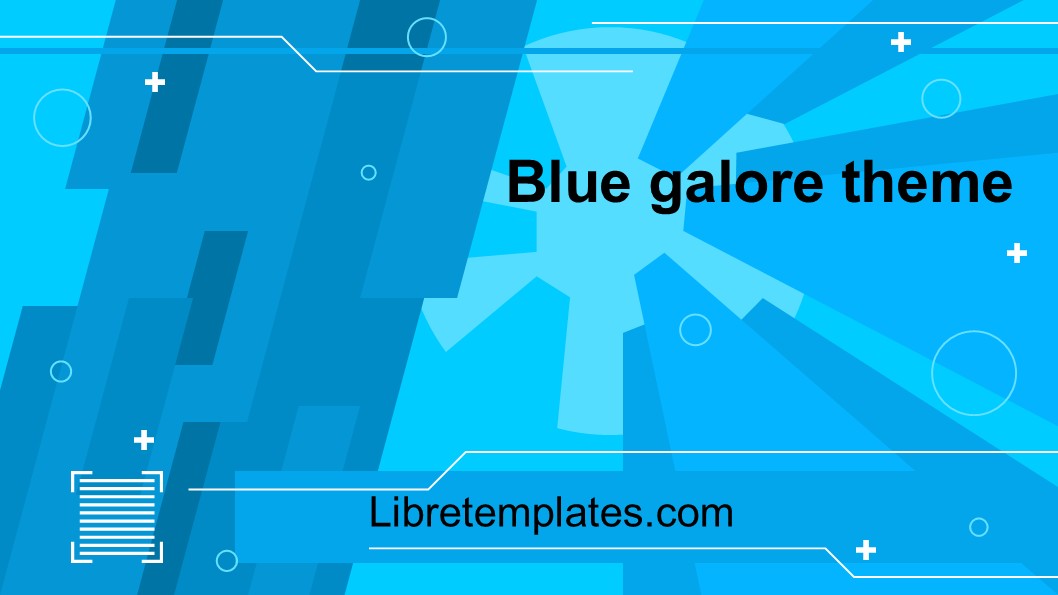 Blue galore theme