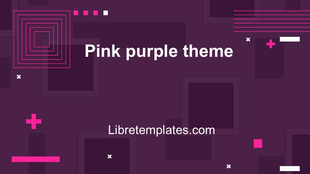 Pink purple theme