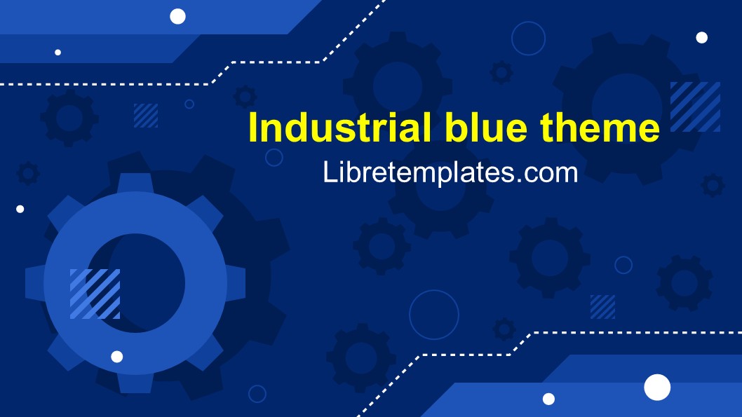 Industrial blue theme