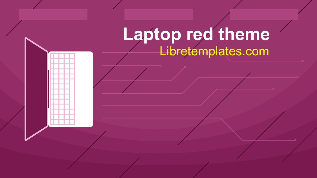 Laptop red theme