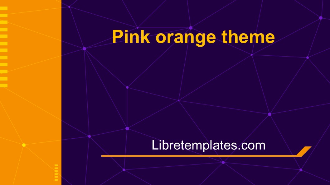 Pink and orange theme