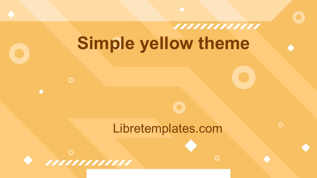 Simple yellow theme