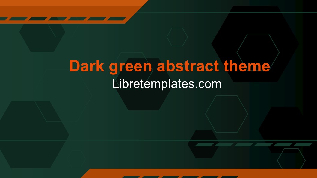 Dark green abstract theme
