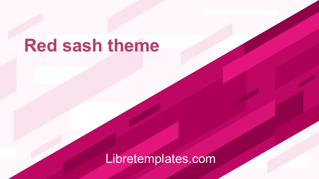 Red sash theme
