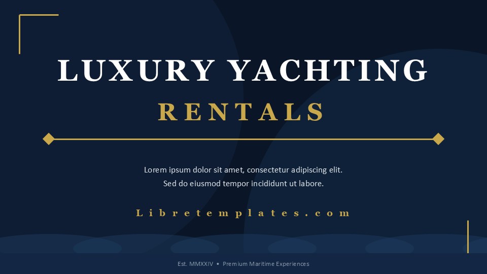Yachting rental theme