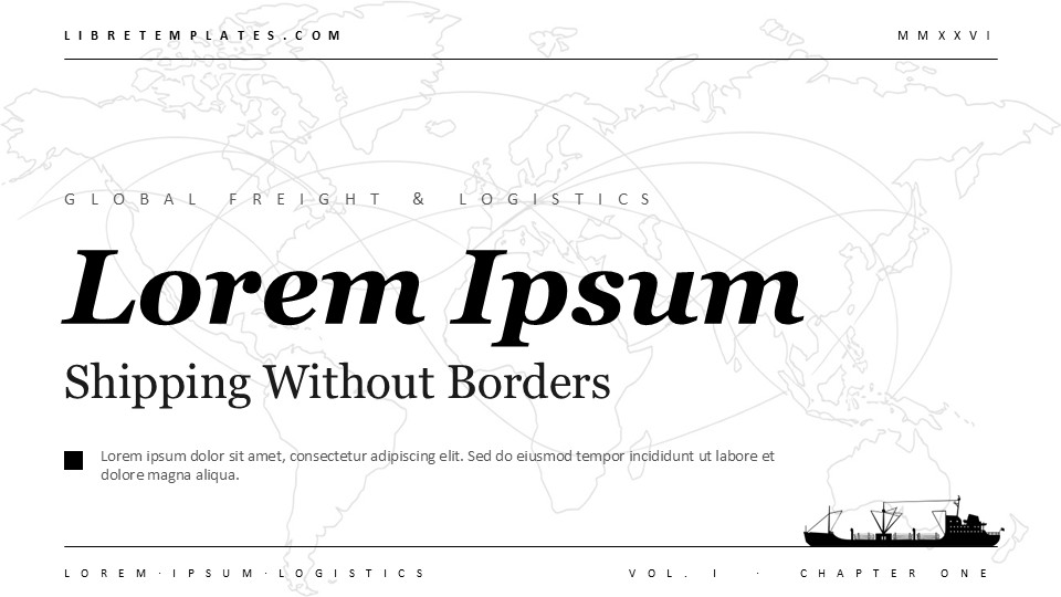 Shipping cargo theme