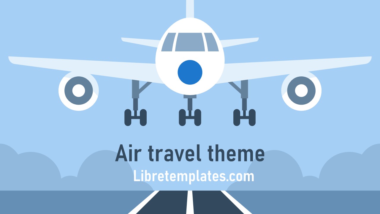 Air travel tourism theme
