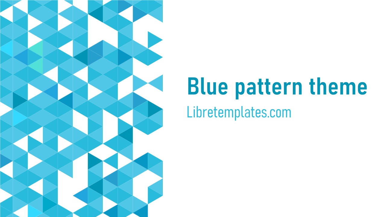 Blue pattern theme