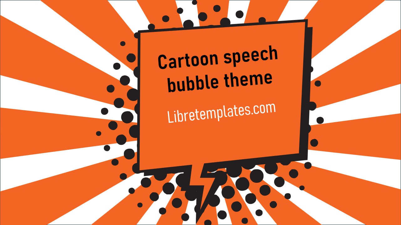 Cartoon speech bubble theme