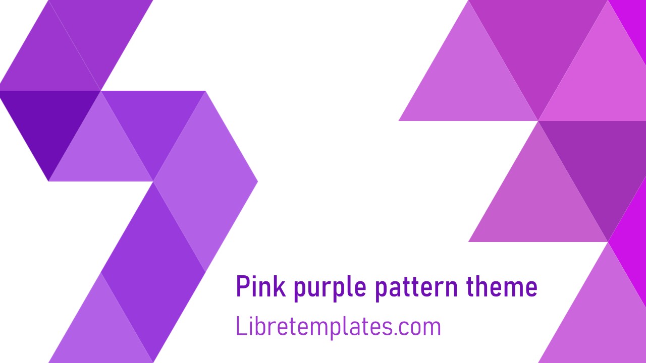 Pink and purple pattern theme