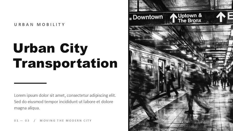 Urban city transportation