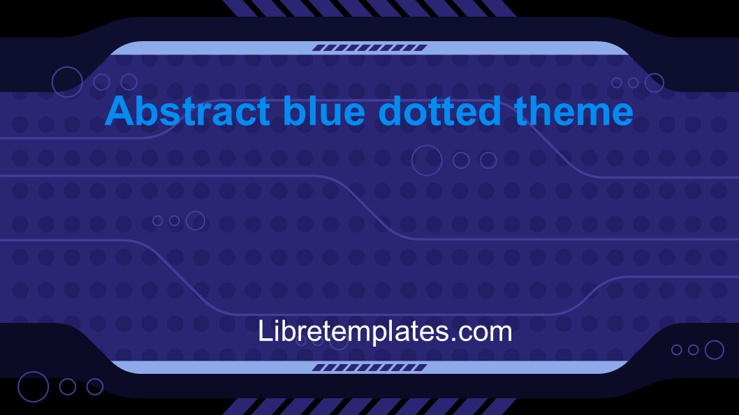 Abstraktes blau gepunktetes Thema