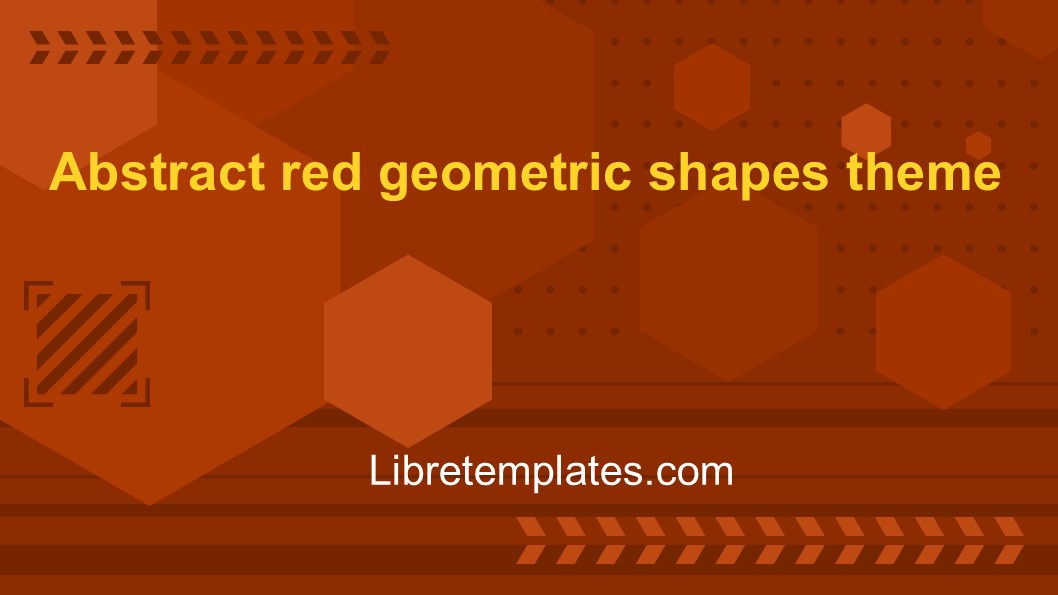 Abstract red shapes and background