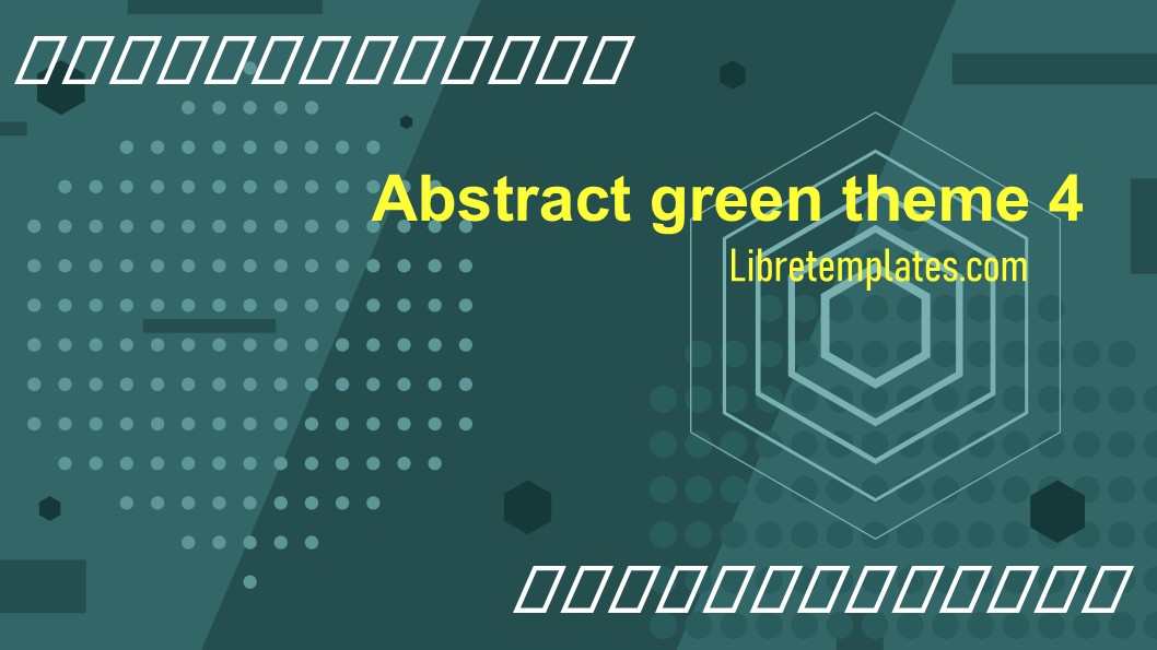 Abstract green theme 4