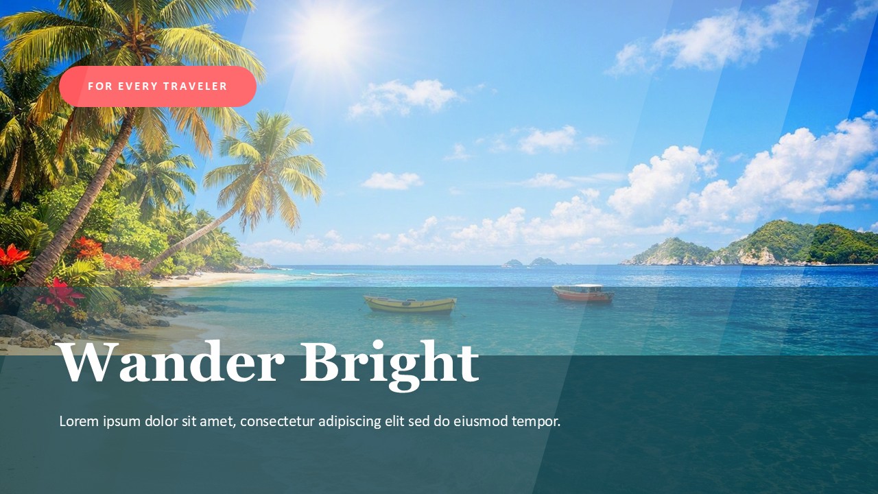 Tropical vacation theme