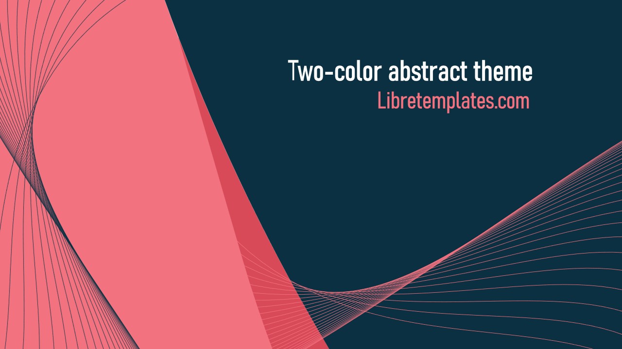 Two-color abstract theme