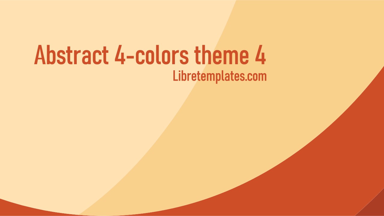 Tema abstrato de 4 cores