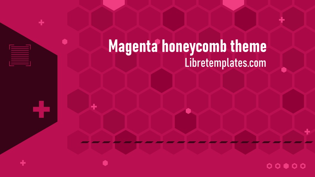 Tema magenta de favo de mel