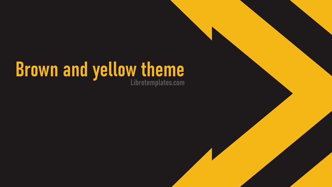 Brown yellow theme