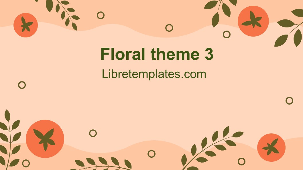 Floral pattern beige theme