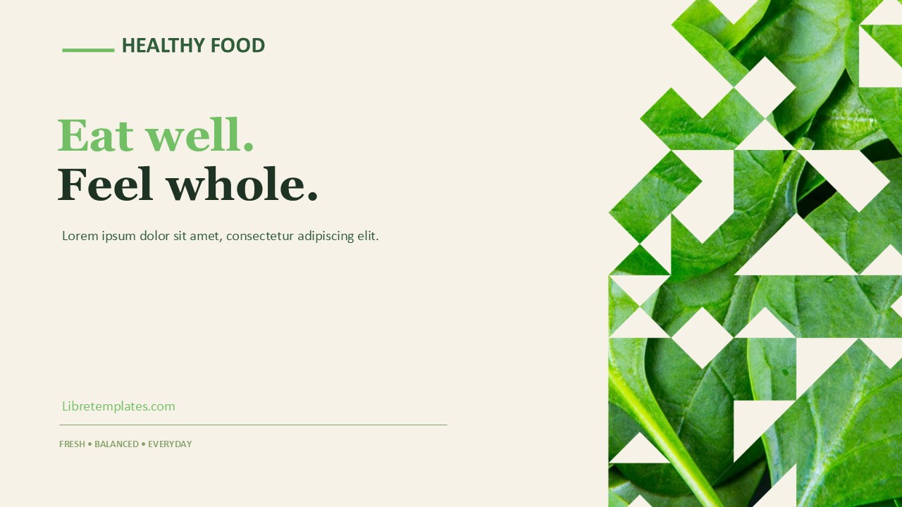 Eat well and healthy theme