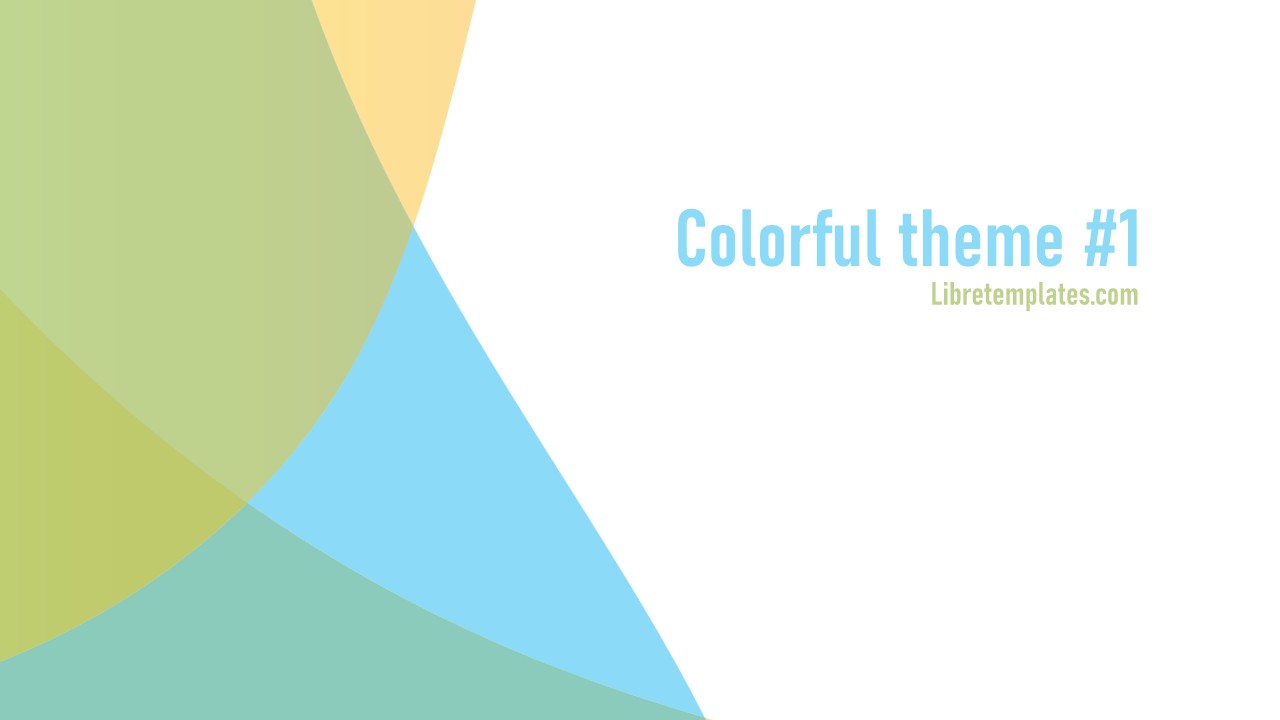 Colorful theme