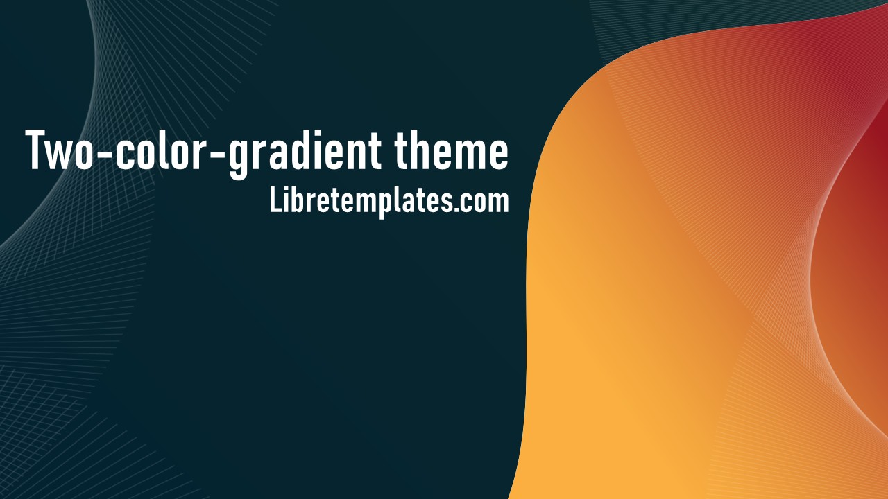 Two-colors gradient theme