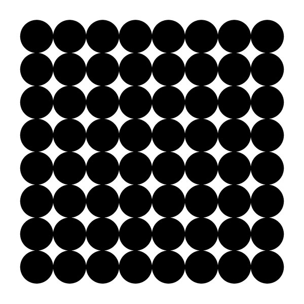 Schwarzes gepunktetes Muster