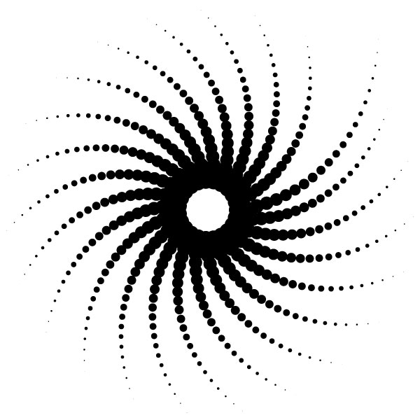 Halbton-Spiralmuster