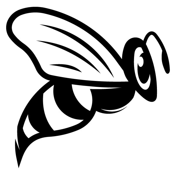 Silueta de una abeja