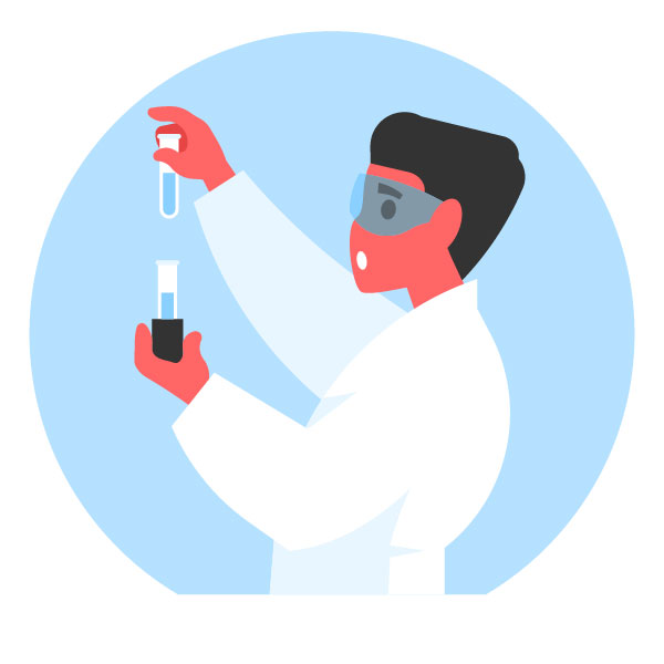 Un científico está trabajando en un laboratorio