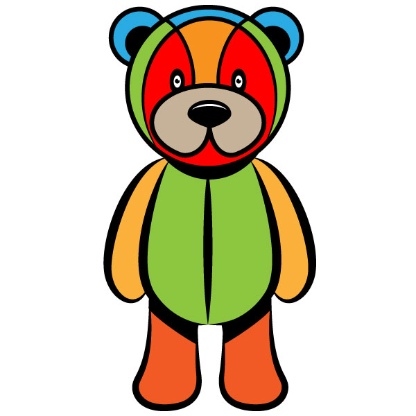 Osito de peluche en color