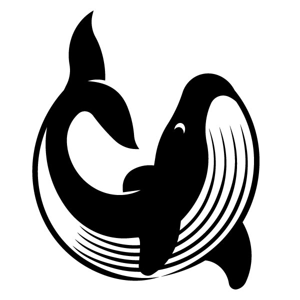 Silueta de una ballena
