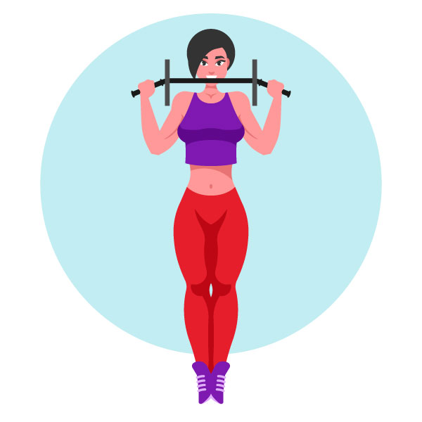 Chica haciendo dominadas