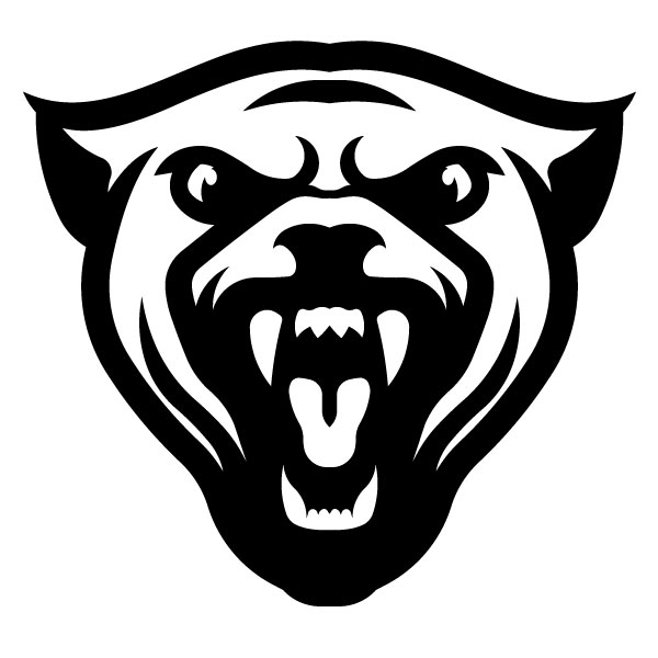 Silueta de cabeza de pantera