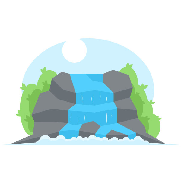 Cascada en el bosque