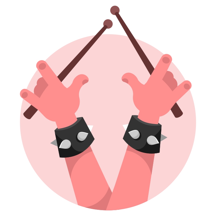 Keulen in den Händen