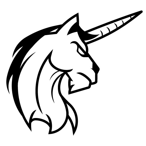 Silueta de un unicornio