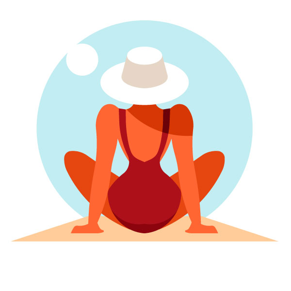 Tomar el sol en la playa