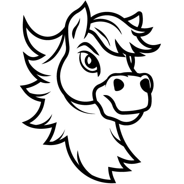 Linda silueta de semental