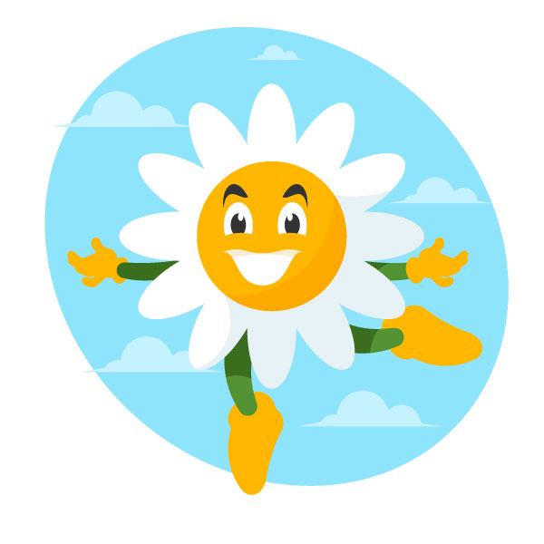 Charakter der Kamillenblüte